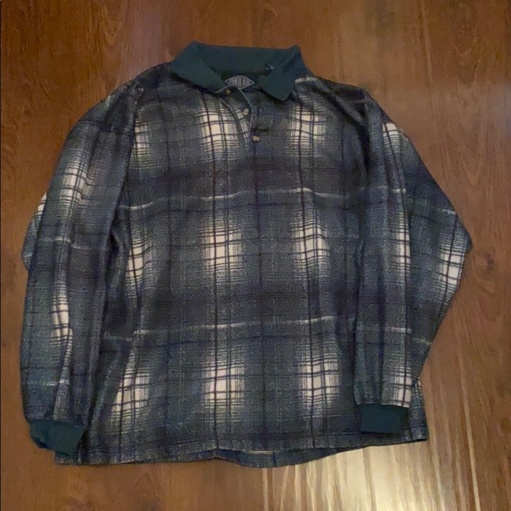 Vintage quarter button up sweatshirt